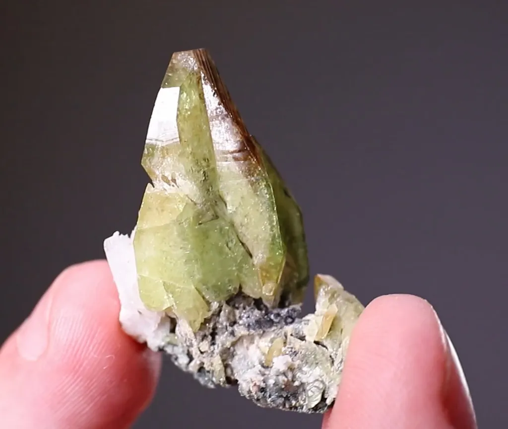 Titanite with Orthoclase Var. "ADULARIA" image