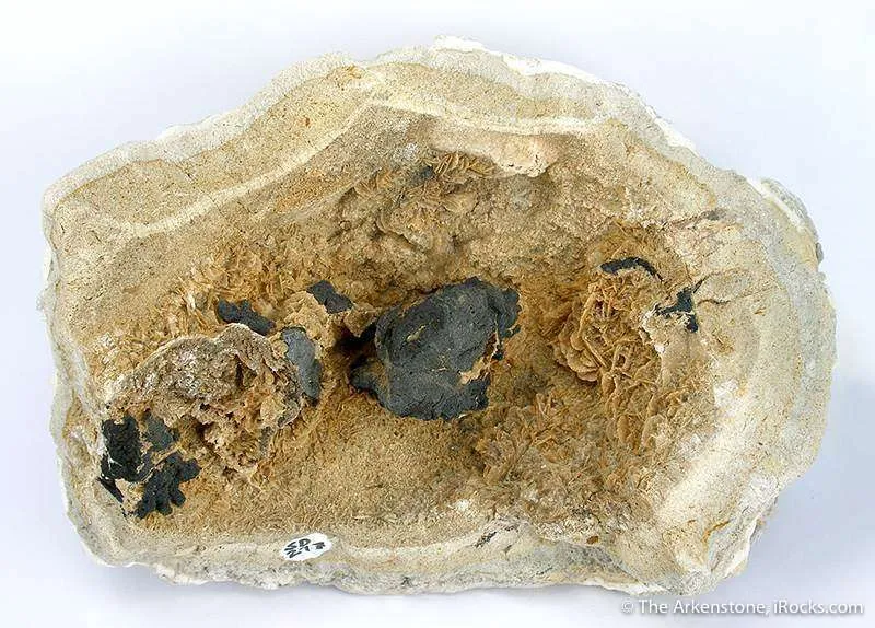 Todorokite on Gypsum image