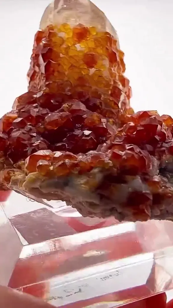 TONGBEI FIRE — Spessartine ON Smoky Quartz - image 4