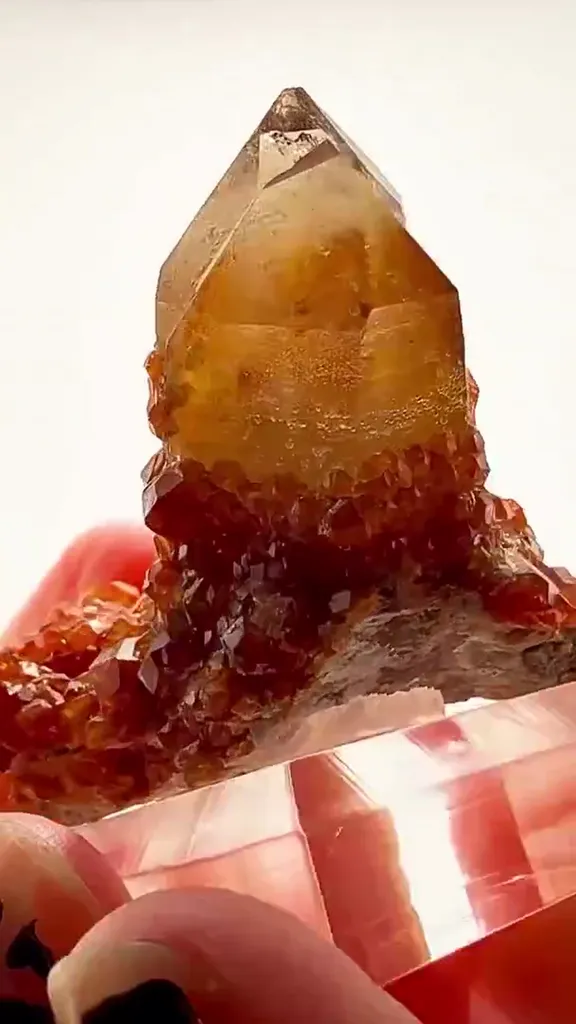 TONGBEI FIRE — Spessartine ON Smoky Quartz - image 2