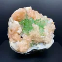 Top Collector Deep Green Apophyllite with Stilbite Cluster | Rare Indian Zeolite Mineral Specimen from Jalgaon DK82 - image 2