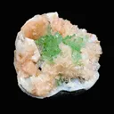 Top Collector Deep Green Apophyllite with Stilbite Cluster | Rare Indian Zeolite Mineral Specimen from Jalgaon DK82 - image 2