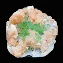 Top Collector Deep Green Apophyllite with Stilbite Cluster | Rare Indian Zeolite Mineral Specimen from Jalgaon DK82 - image 1