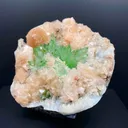 Top Collector Deep Green Apophyllite with Stilbite Cluster | Rare Indian Zeolite Mineral Specimen from Jalgaon DK82 - image 5