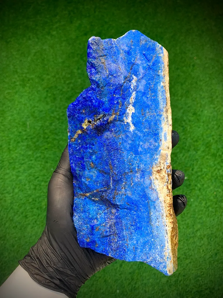 Top Quality Rough Lapis Lazuli Specimen – Deep Blue Afghan Lapis Lazuli – Large Collector Mineral - image 2