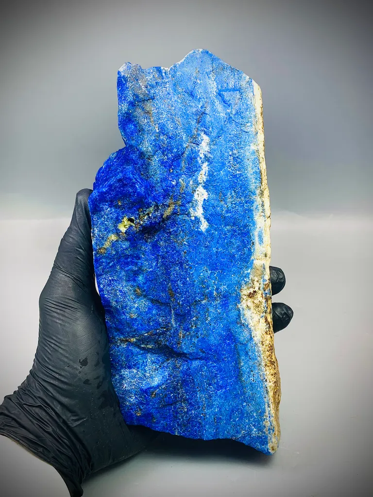 Top Quality Rough Lapis Lazuli Specimen – Deep Blue Afghan Lapis Lazuli – Large Collector Mineral - image 4