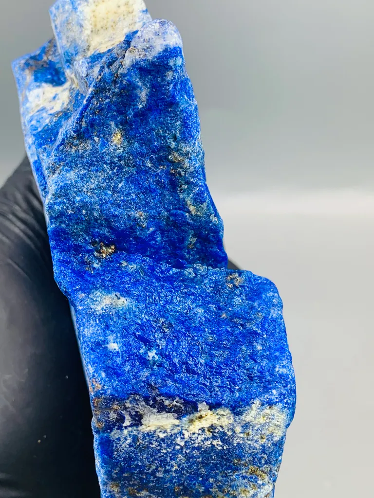 Top Quality Rough Lapis Lazuli Specimen – Deep Blue Afghan Lapis Lazuli – Large Collector Mineral - image 6