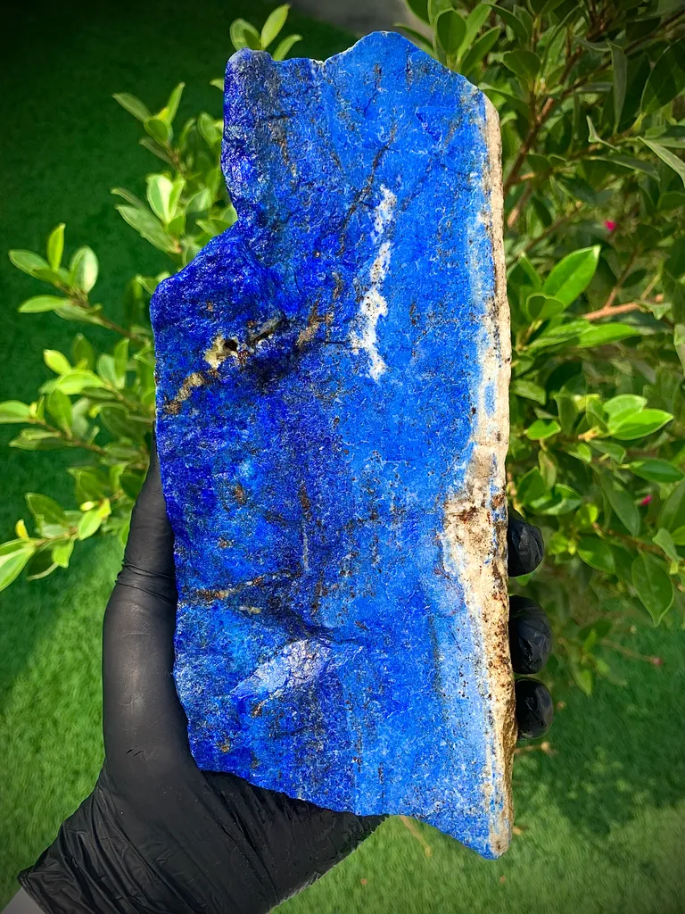 Top Quality Rough Lapis Lazuli Specimen – Deep Blue Afghan Lapis Lazuli – Large Collector Mineral image