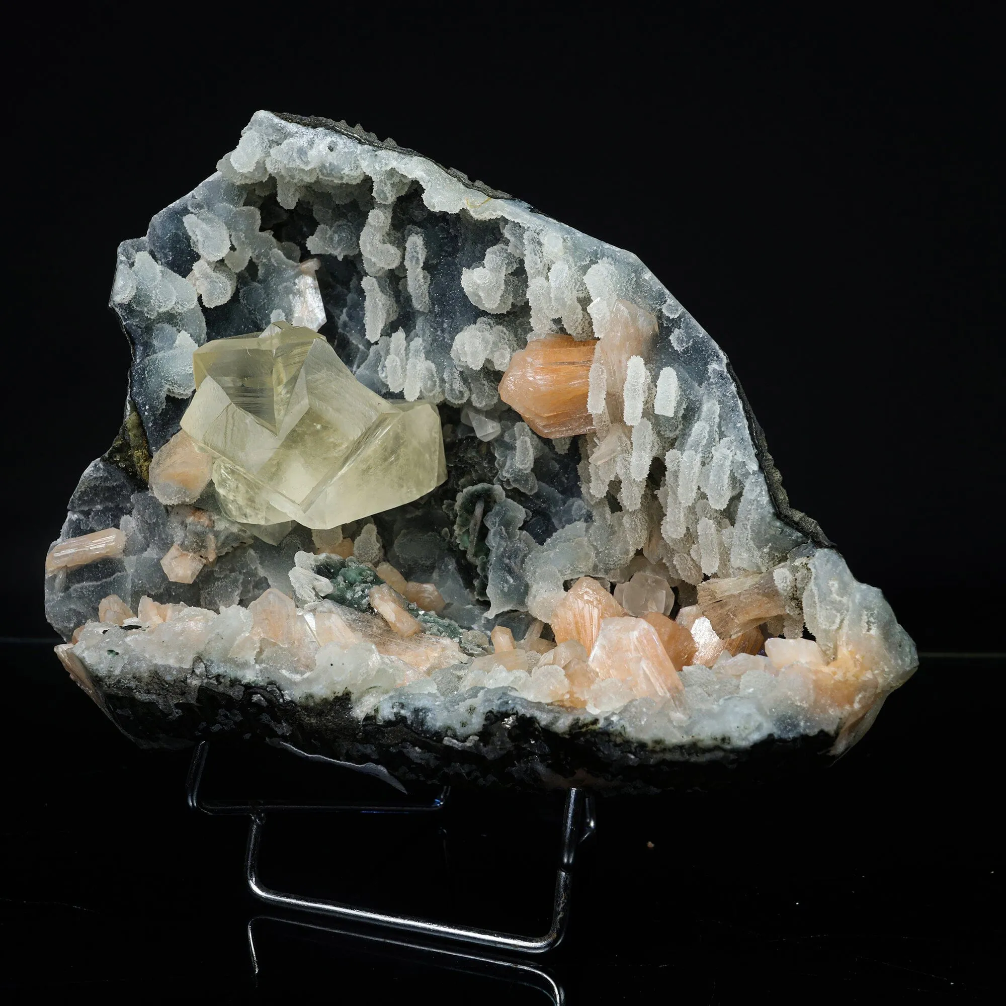Top & Rare Calcite with Chalcedony Natural Mineral Specimen - image 3