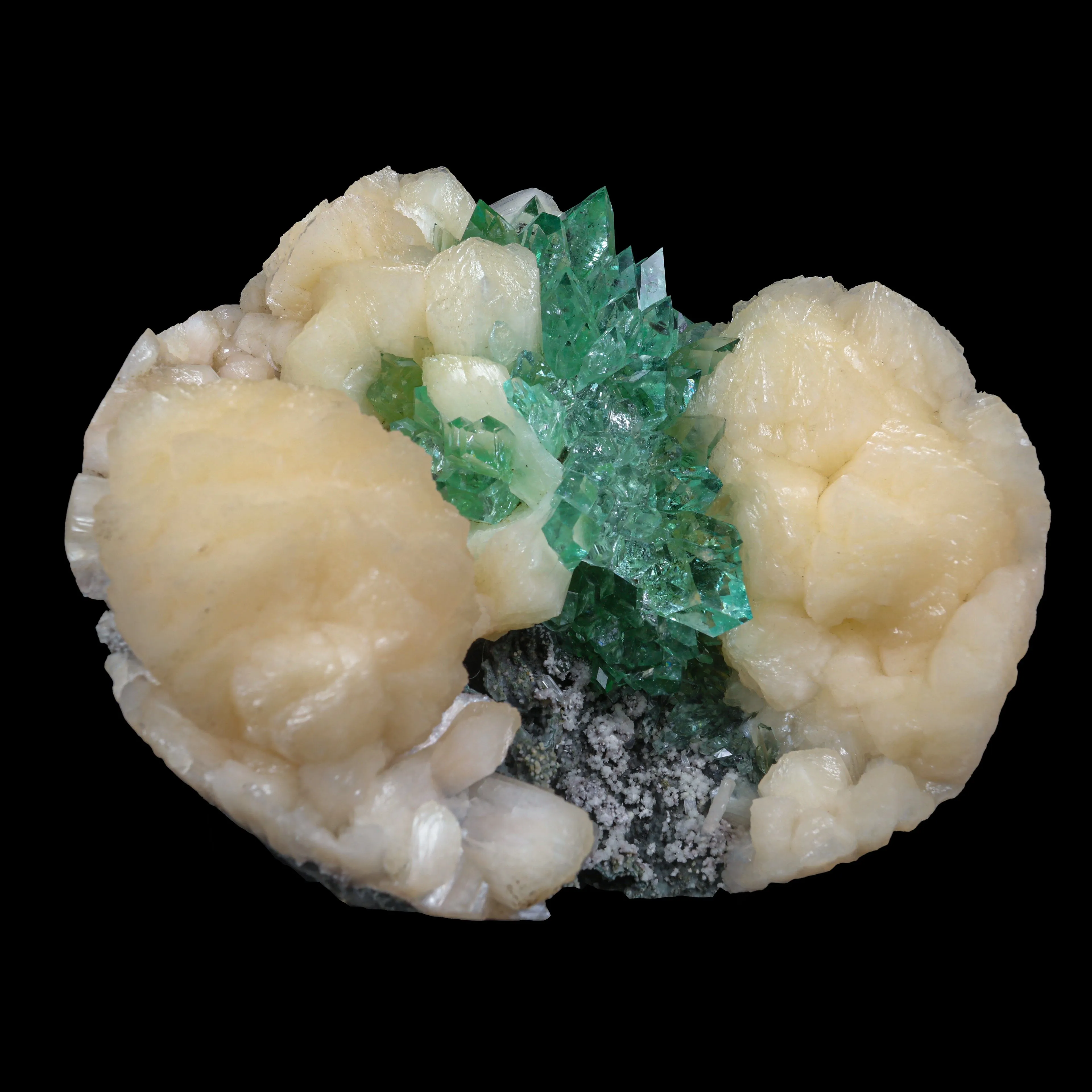 Top Rare Green Floral Apophyllite with Stilbite Natural Mineral Specimen USA - image 3