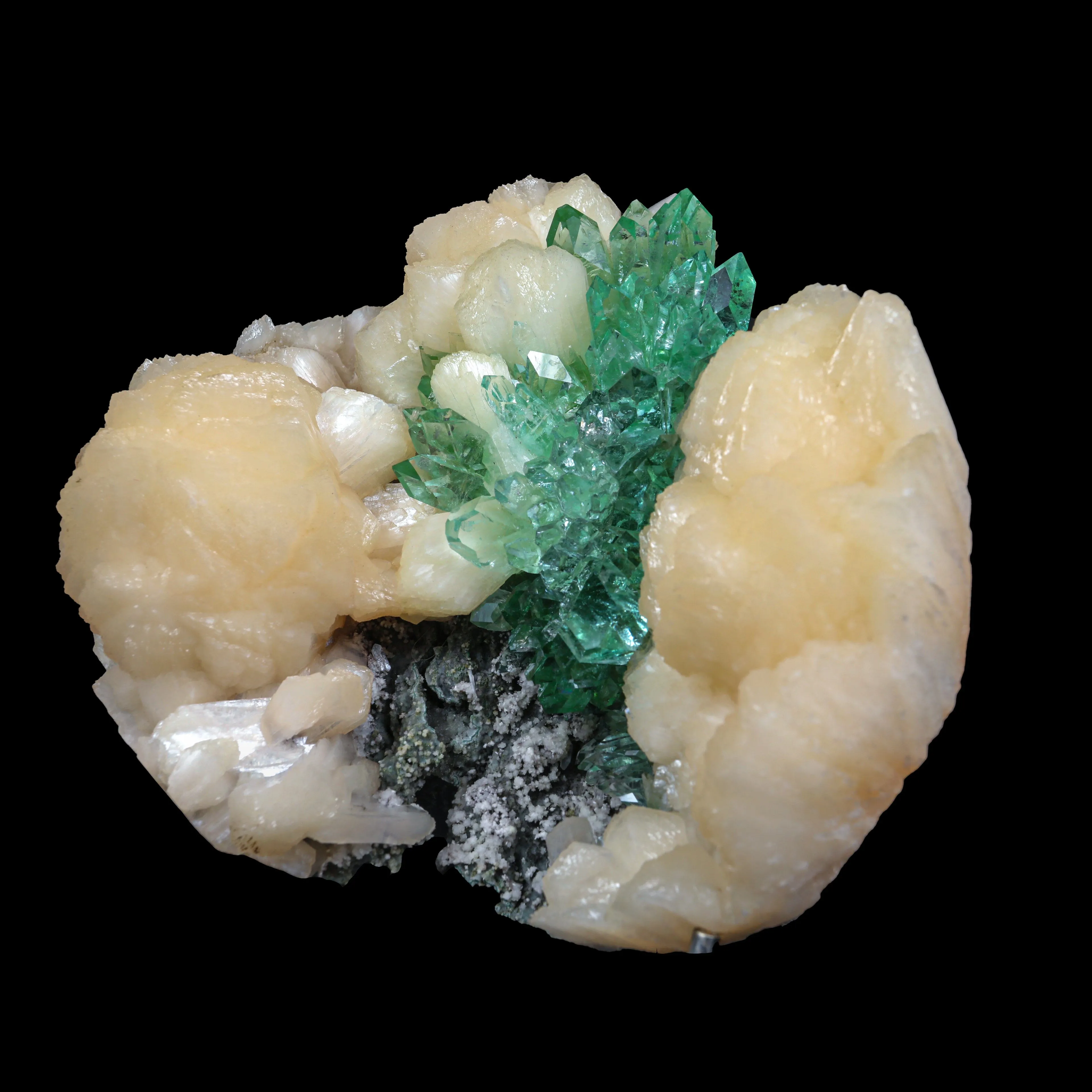Top Rare Green Floral Apophyllite with Stilbite Natural Mineral Specimen USA - image 2