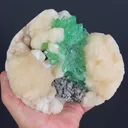 Top Rare Green Floral Apophyllite with Stilbite Natural Mineral Specimen USA - image 9