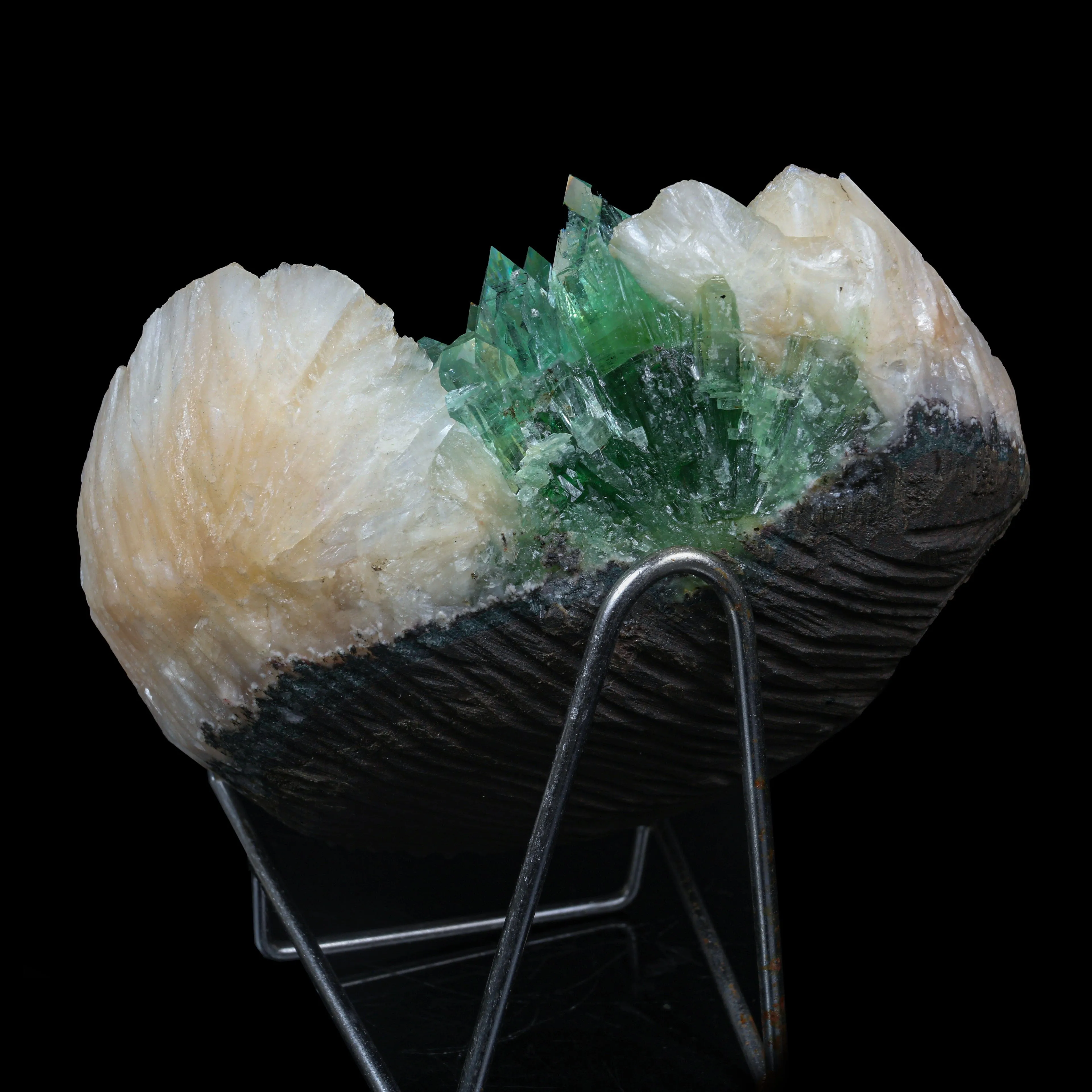 Top Rare Green Floral Apophyllite with Stilbite Natural Mineral Specimen USA - image 5