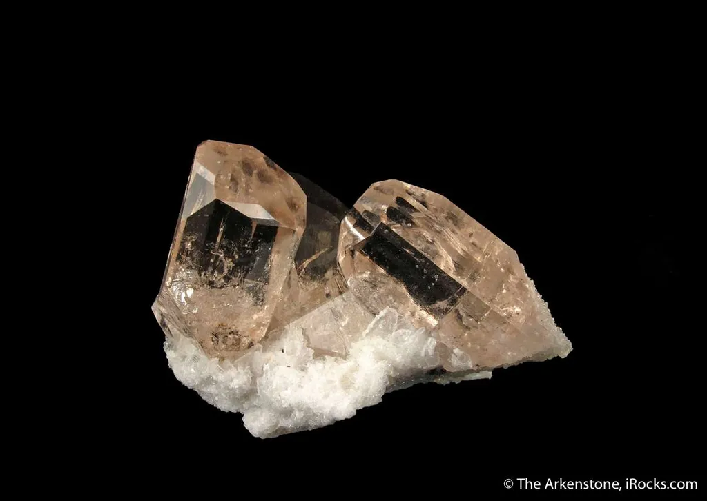 Topaz and Fluorite on Cleavelandite image