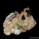 Topaz and Fluorite on Cleavelandite - image 2
