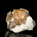 Topaz and Quartz on Albite - image 2