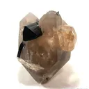 Topaz and Schorl on Quartz (Floater!) - image 1