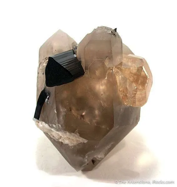 Topaz and Schorl on Quartz (Floater!) - image 1