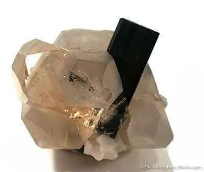 Topaz and Schorl on Quartz (Floater!) - image 5