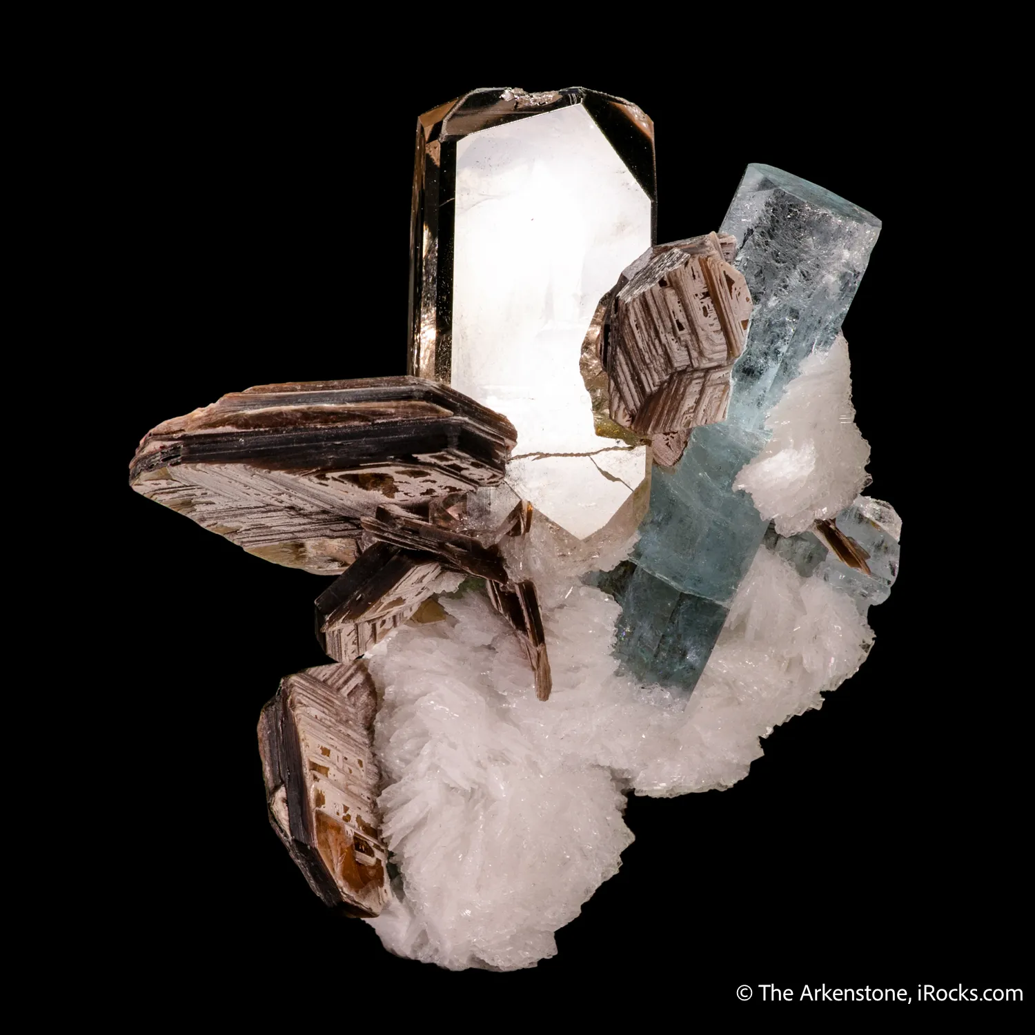 Topaz, Aquamarine, Muscovite, and Cleavelandite - image 6
