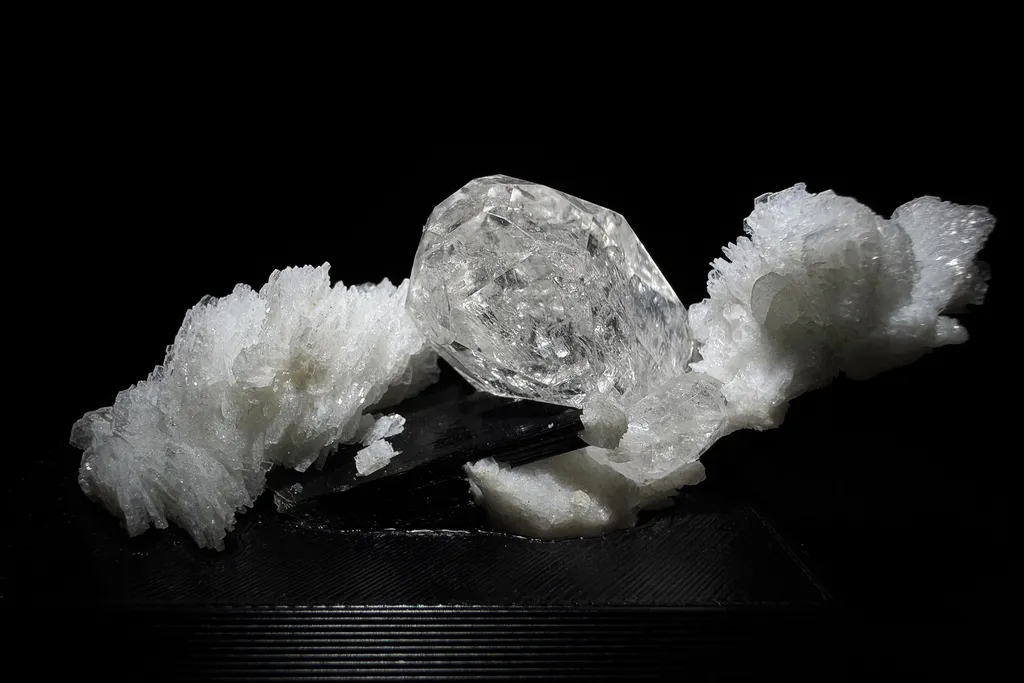 Topaz, Cleavelandite, Schorl image