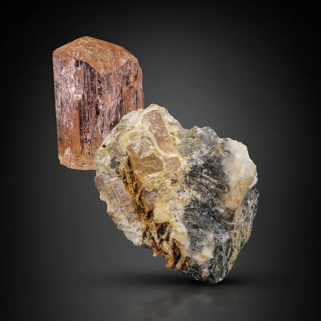 Topaz Crystal on Matrix - image 2