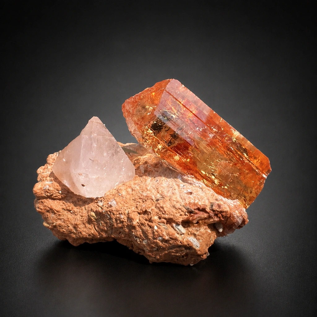 Topaz from Ghundao hill, Katlang, Mardan District, Khyber Pakhtunkhwa Province, Pakistan image