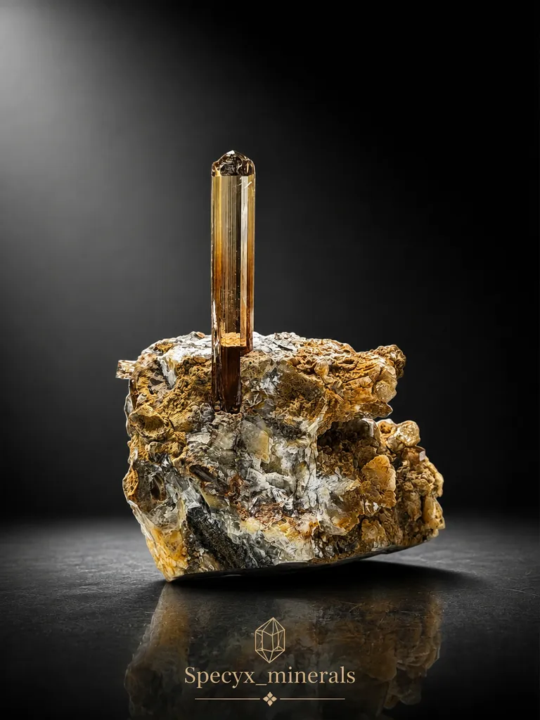Topaz from Pakistan, Khyber Pakhtunkhwa Province, Mardan District, Katlang, Ghundao hill image