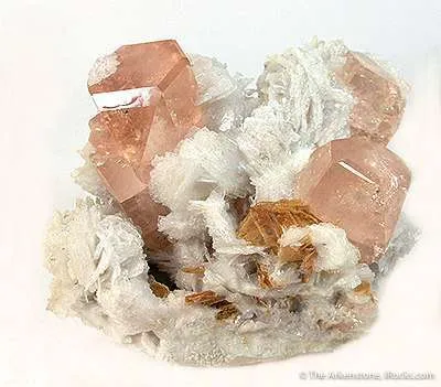 Topaz on Albite image