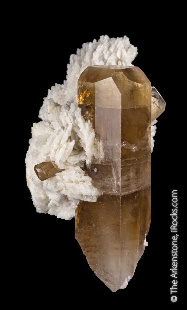 Topaz on Albite image