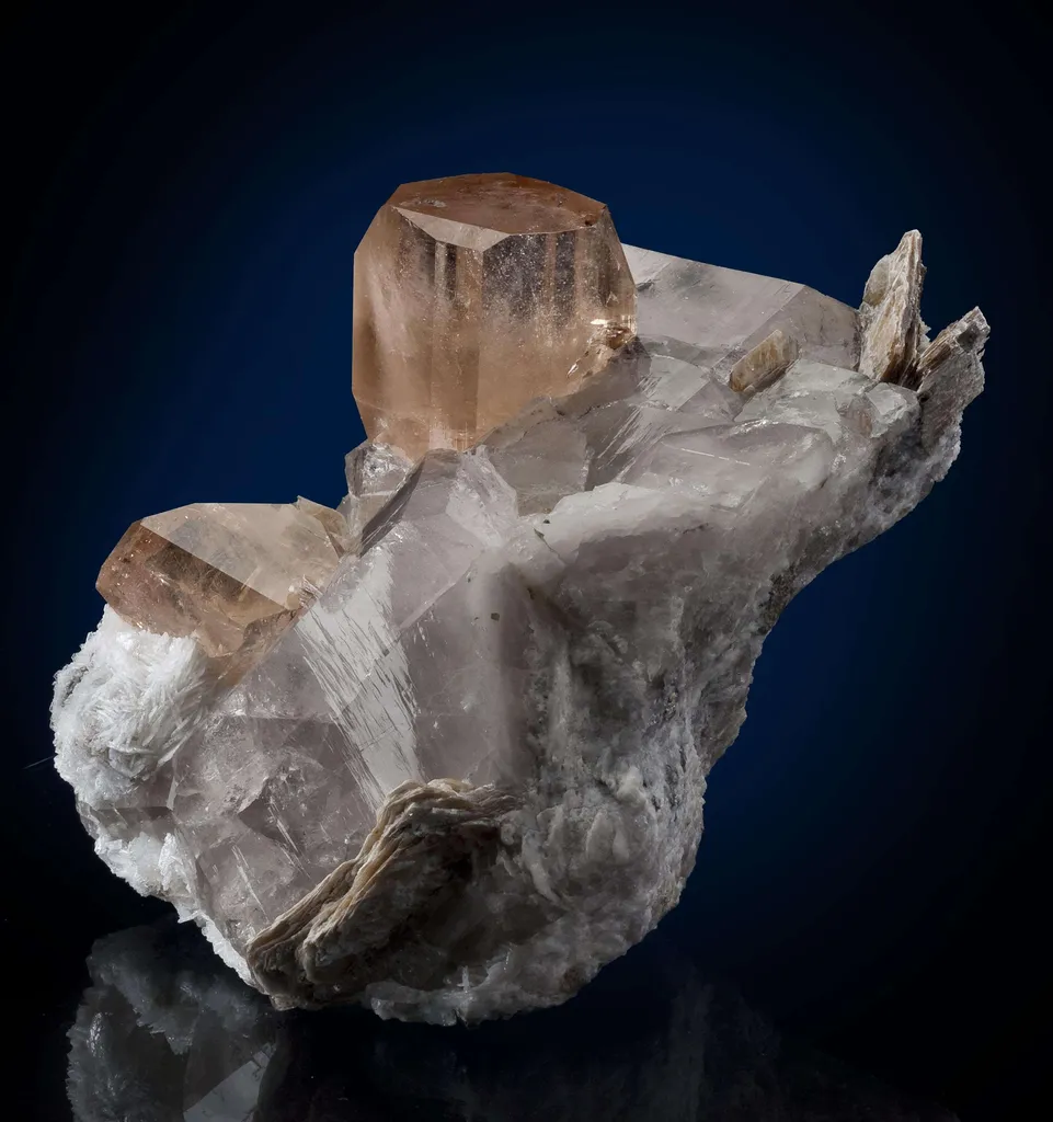 Topaz on Quartz With Muscovite - image 5