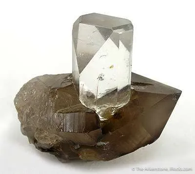 Topaz on Smoky Quartz - image 3