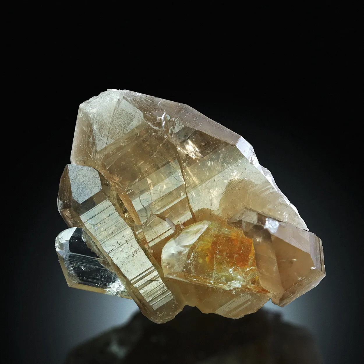 Topaz on Smoky Quartz - image 3