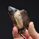 Topaz on Smoky Quartz - image 2