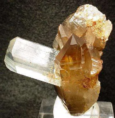 Topaz on Smoky Quartz - image 3