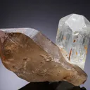 Topaz on Smoky Quartz - image 1
