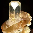 Topaz on Smoky Quartz - image 1