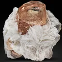 Topaz, peach colored, in Clevelandite matrix - image 1
