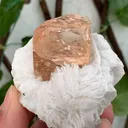 Topaz, peach colored, in Clevelandite matrix - image 2