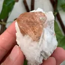 Topaz, peach colored, in Clevelandite matrix - image 3