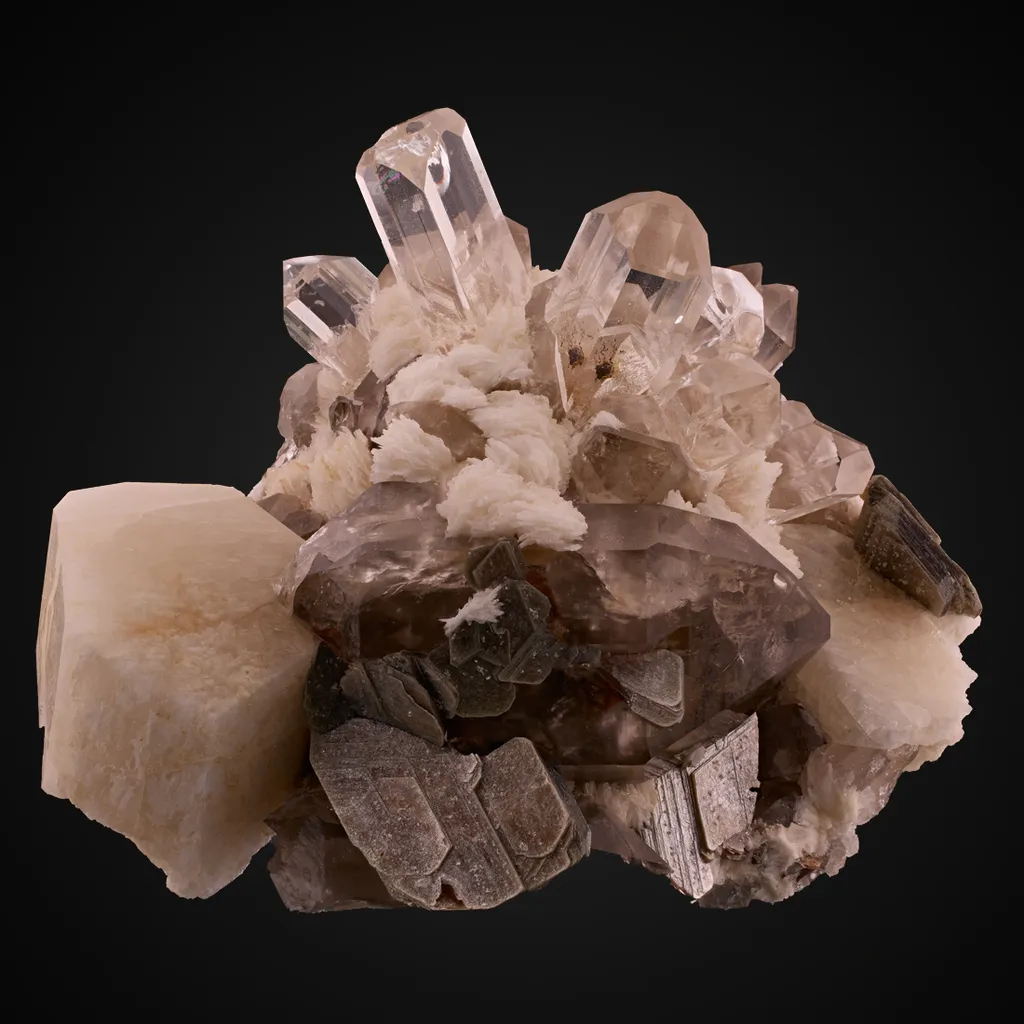 Topaz Quartz, Albite, Muscovite image