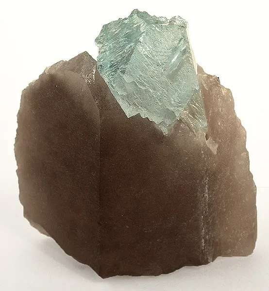 Topaz, Quartz (Var: Smoky Quartz) image