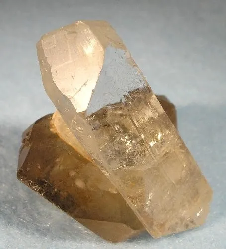 Topaz, Quartz (Var: Smoky Quartz) image