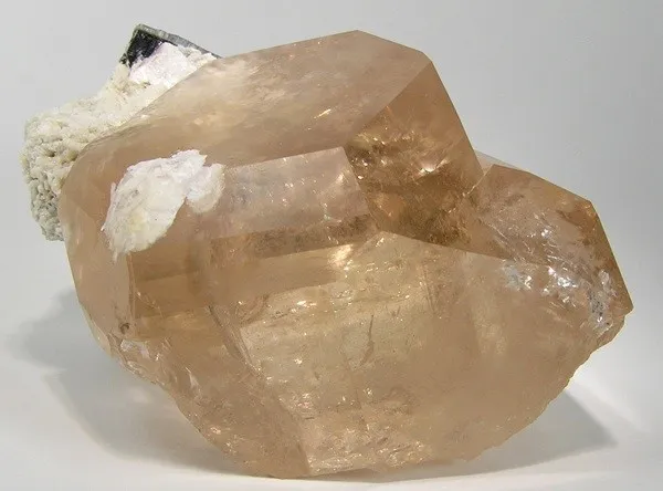 Topaz, Schorl, Albite (Var: Cleavelandite) image