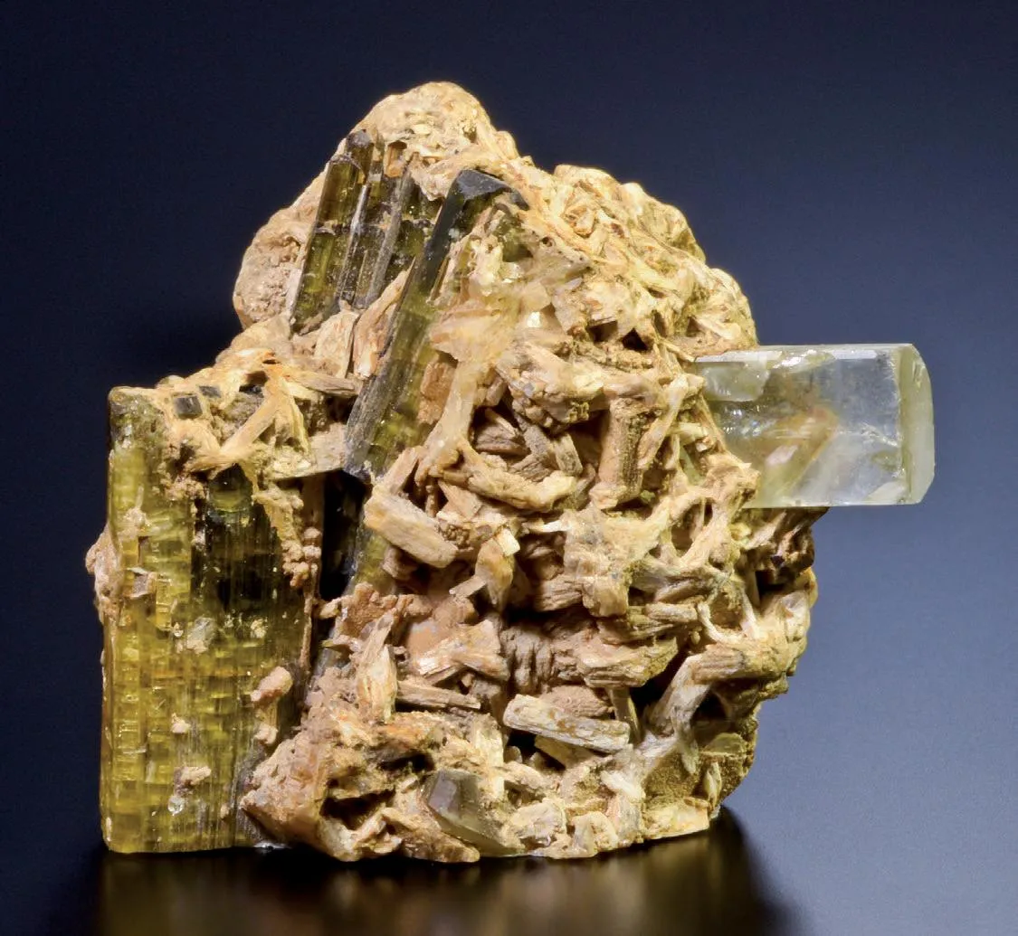 Topaz, Tourmaline, Stilbite - image 1