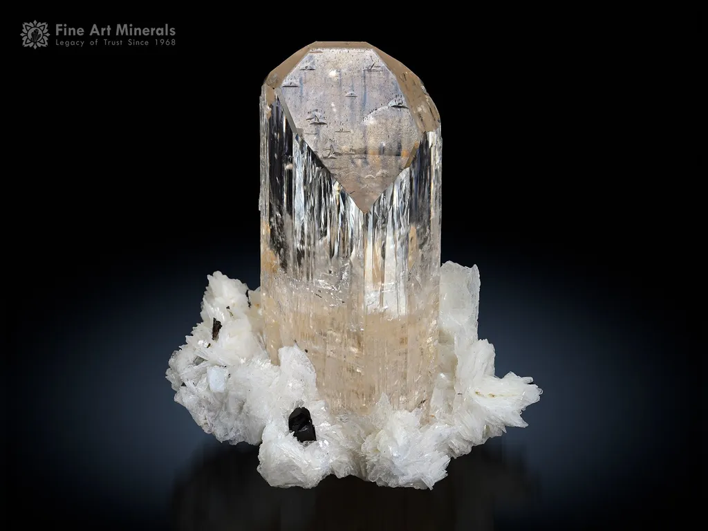 Topaz with Albite from Pakistan image