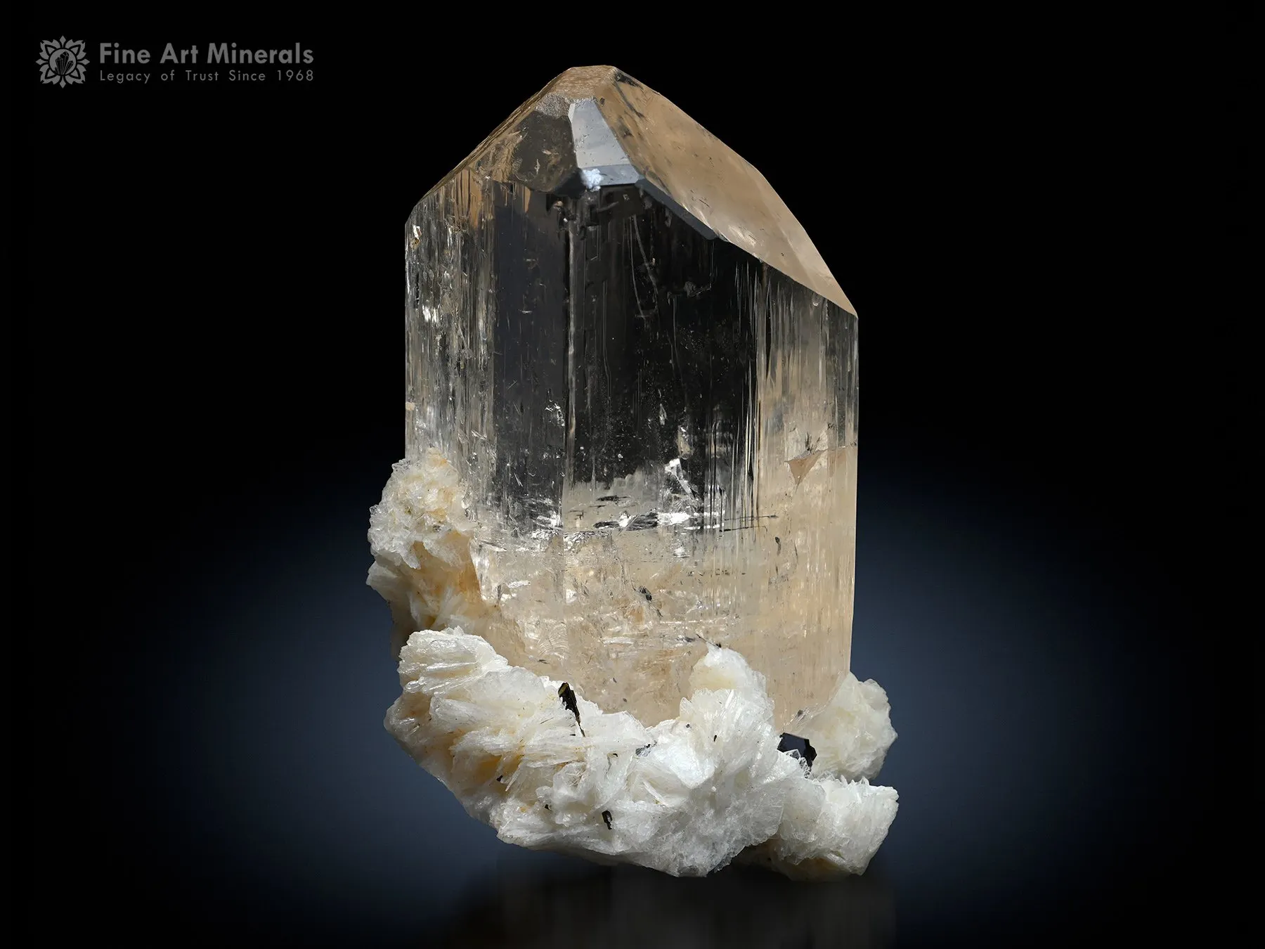 Topaz with Albite from Pakistan - image 2