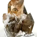 Topaz With Albite on Smoky Quartz - image 1