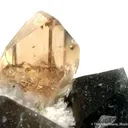 Topaz With Albite on Smoky Quartz - image 2