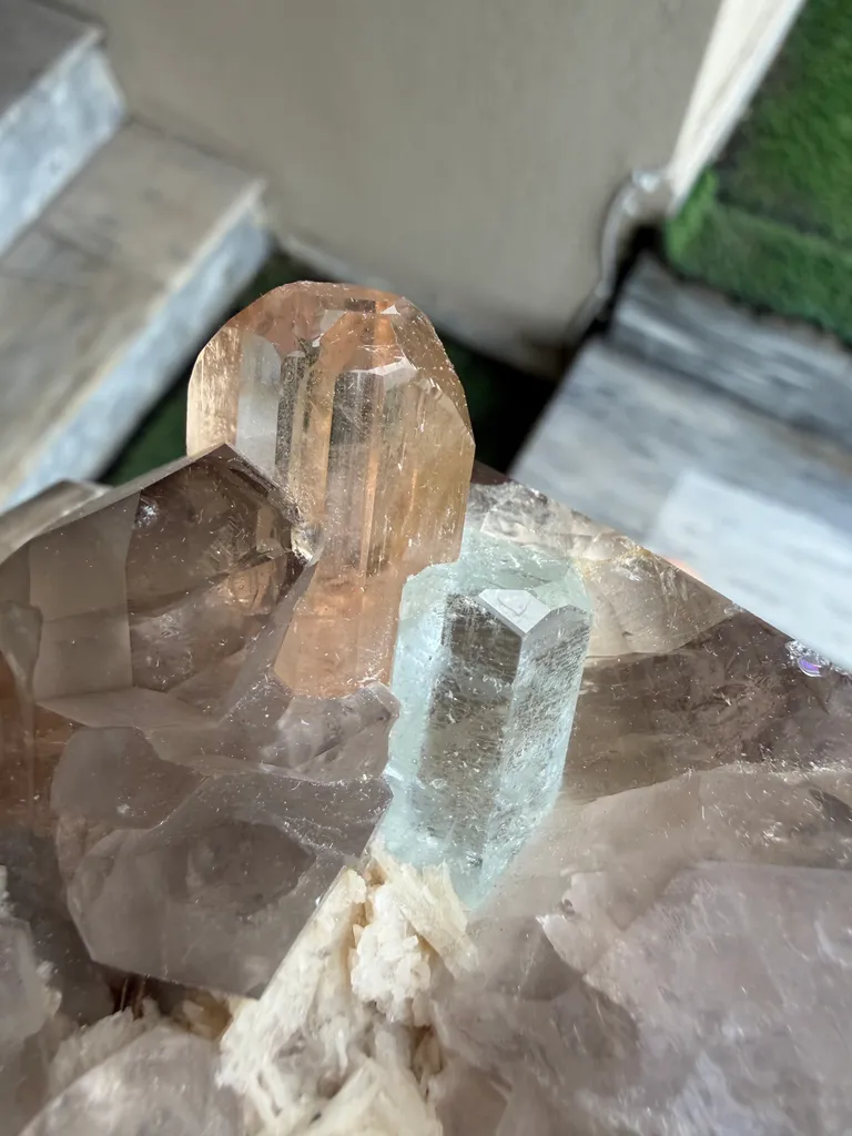 Topaz with Aquamarine and Quartz from Pakistan, Gilgit-Baltistan, Skardu District, Shigar Valley - image 2